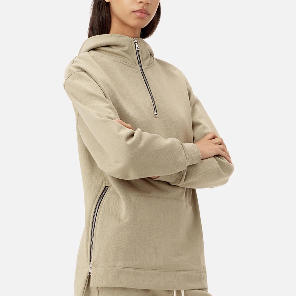 John Elliot Hooded Villian Sweatshirt Tan Size 1